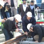 J-K: Railway Minister Ashwini Vaishnaw visits Chenab Bridge in Kashmir Valley, inspects progress on USBRL project