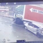 On Camera, School Bus Crashes Into Several Vehicles, Rams Car Under Truck