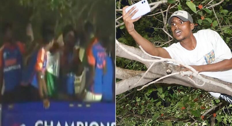 Fan Climbs On Tree To See Team India’s Parade, Don’t Miss Kohli’s Reaction