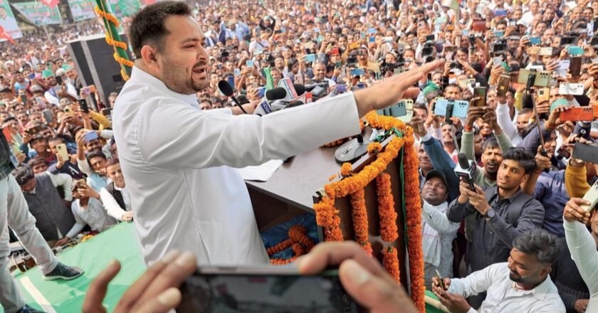 Tejashwi spreads his net far and wide